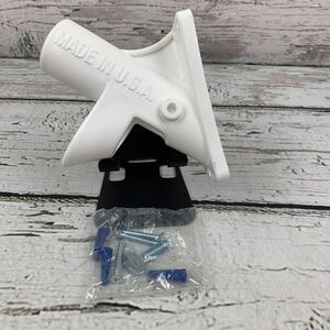 Betsy Flags HDPE Flagpole Bracket - 2-Position‎ Pole Holder with Hardware
